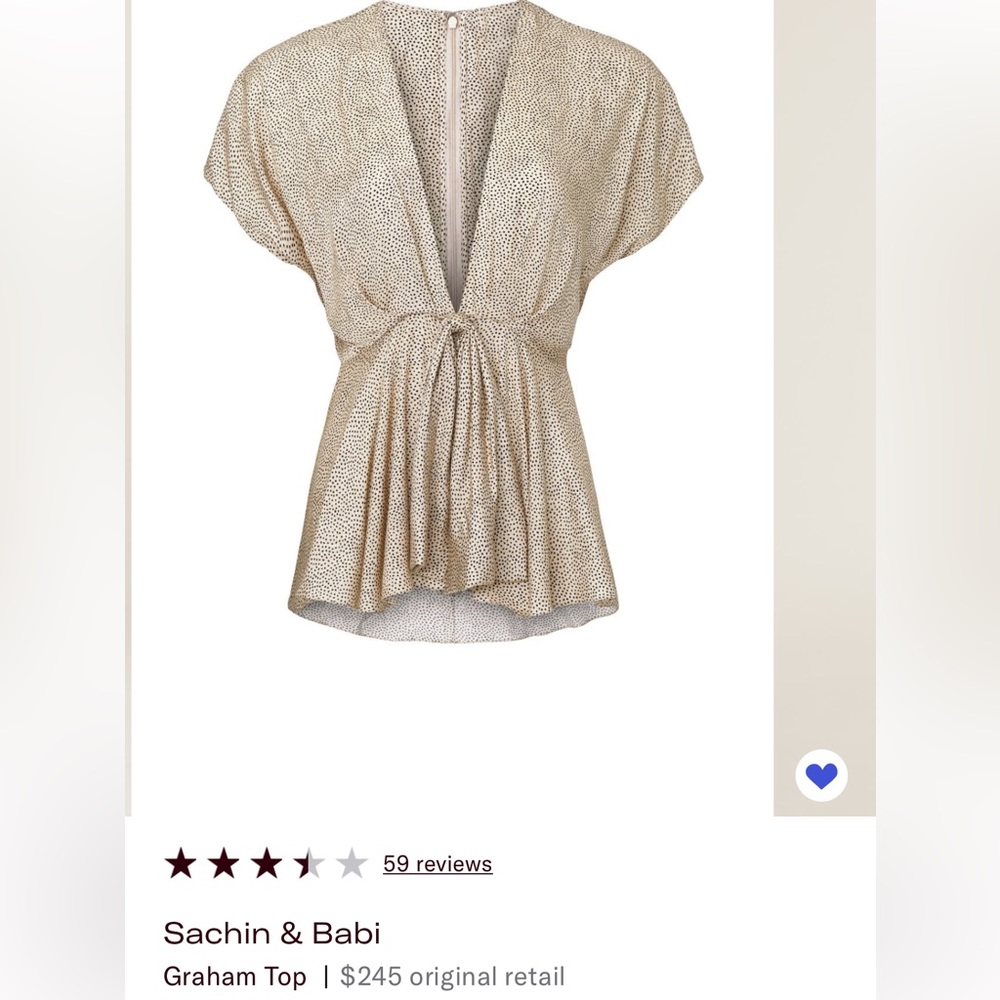 Sachin + Babi Gold Women's Blouse